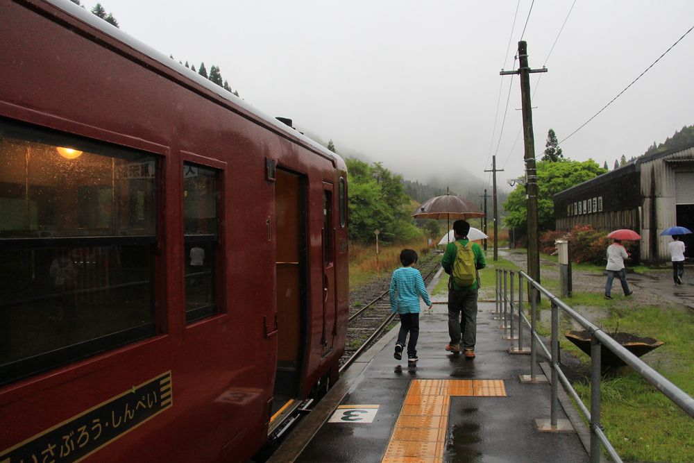 At Yatake summit there is a small railway museum which also contains a steam locomotive of class D51. (2016)